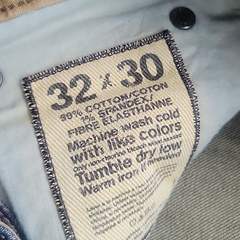 Express Men Dark Denim Slim Jeans Size 32x30 - Picture 5 of 6